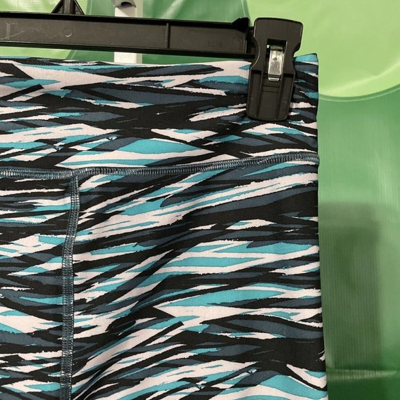 UNDER ARMOUR Women's compression HEATGEAR leggings in MULTI ABSTRACT sz S - VGUC - Picture 4 of 14